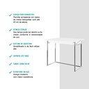 Ver imagem 4 de Conjunto Sala de Jantar Tokyo Mesa Dobrável e 2 Banquetas