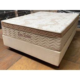 Colchao King Size Molas Ensacadas Eco Linho 1,93x2,03x0,32m Paropas Branco e Bege - 4