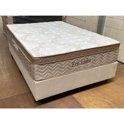 Colchao King Size Molas Ensacadas Eco Linho 1,93x2,03x0,32m Paropas Branco e Bege - 5