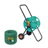 Mangueira Para Jardim Flex 50M Tramontina Verde + Carrinho Enrolador Kala - 1