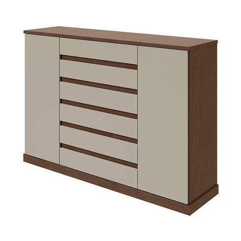 Cômoda Sapateira Vedra Imbuia Clean Off White – Lopas