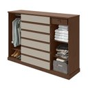 Ver imagem 2 de Cômoda Sapateira Vedra Imbuia Clean Off White – Lopas