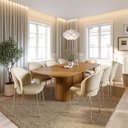 Ver imagem 4 de Mesa de Jantar 8 Lugares sem Vidro 220cm Kalina Canella