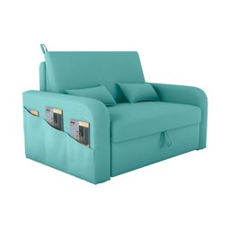 Sofá Cama 2 Lugares com Bau 1,40 Mts Day Matrix Verde - 1