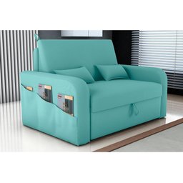 Sofá Cama 2 Lugares com Bau 1,40 Mts Day Matrix Verde - 2