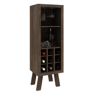 Adega Bar para Sala de Estar Decorativa AD5000 MDP Rustico - Gran Belo