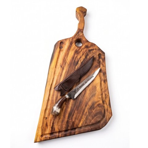 Kit Churrasco Premium Tábua 71cm + Faca Artesanal Pecuária