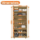 Ver imagem 3 de Sapateira 2 Portas com LED e Vidro Reflecta 6 Prateleiras Veneza Cinamomo
