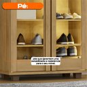 Ver imagem 5 de Sapateira 2 Portas com LED e Vidro Reflecta 6 Prateleiras Veneza Cinamomo