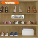 Ver imagem 6 de Sapateira 2 Portas com LED e Vidro Reflecta 6 Prateleiras Veneza Cinamomo