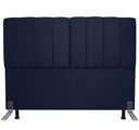 Ver imagem 1 de Cabeceira Estofada Queen 160cm c/ Frame Suede Azul Marinho - Lahome Decor