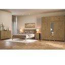 Ver imagem 1 de Conjunto Quarto Topázio Freijó: Guarda-roupa 10 Portas, Cômoda, Cama Casal e 2 Mesas de Cabeceiras