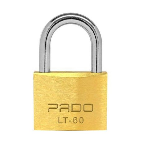 Cadeado Pado Dourado com 2 Chaves Lt-60mm