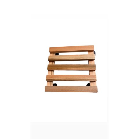 Deck de Madeira 30cm com Rodas Suporte para Plantas