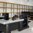 Ver imagem 3 de Check-stand Attractive C/ 24 Ganchos Simples e Porta Etiqueta Ckspt Preto - Sa Gôndolas