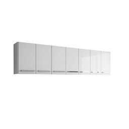 Armario Aereo de Cozinha 7 Portas Bangladesh Branco Bela Casa - 6