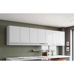 Armario Aereo de Cozinha 7 Portas Bangladesh Branco Bela Casa - 1