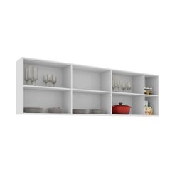 Armario Aereo de Cozinha 7 Portas Bangladesh Branco Bela Casa - 5