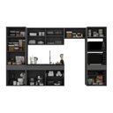 Ver imagem 2 de Armário de Cozinha Modulada Completa Suspensa 313cm Milano Multimóveis Mp2406 Cinza