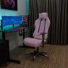 Cadeira Gamer EagleX Pro Reclinável Suporta até 150kg Rosa e Branco - 5
