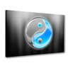 yin e yang Cores Vibracional Azul Claro Quadro Decorativo - 1