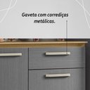 Ver imagem 7 de Armário de Cozinha Completa Mdf 12 Portas com Balcão Versalhes Plus - Freijó/gris