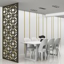 Ver imagem 1 de Painel Vazado Divisória Mdf Istambul Preto - 1,20x2,60m