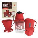 Ver imagem 1 de Kit Presente para Quem Ama Café Super Prático com 6 Peças Vermelho