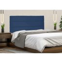 Ver imagem 3 de Painel Cabeceira Paris Box Casal 1,40cm - Suede Azul Marinho