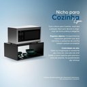 Ver imagem 6 de Nicho para Micro-Ondas Lyon MDP 60cm Preto Mercado Das Prateleiras