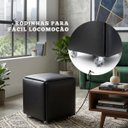 Ver imagem 2 de Puff 5 em 1 Puff Multifuncional Banco Resistente Versátil:preto