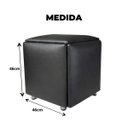 Ver imagem 3 de Puff 5 em 1 Puff Multifuncional Banco Resistente Versátil:preto