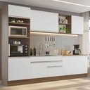 Ver imagem 1 de Armário de Cozinha Completa 310cm Rustic/Branco Glamy Madesa 02