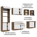 Ver imagem 5 de Armário de Cozinha Completa 310cm Rustic/Branco Glamy Madesa 02
