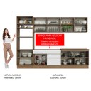 Ver imagem 6 de Armário de Cozinha Completa 310cm Rustic/Branco Glamy Madesa 02