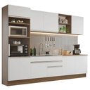 Ver imagem 3 de Armário de Cozinha Completa 310cm Rustic/Branco Glamy Madesa 02