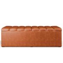Ver imagem 5 de Calçadeira Recamier Baú para Cama de Casal King Dália 195x50 Cm W01 Couríssimo Camel - Lyam