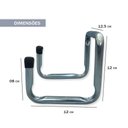 Ver imagem 4 de Suporte Cabide Pendura Tudo Duplo 2 Ganchos Suporta 7,5kg