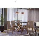 Ver imagem 2 de Conjunto Mesa Madrid 160cm com 6 Cadeiras Caroline New Ceval