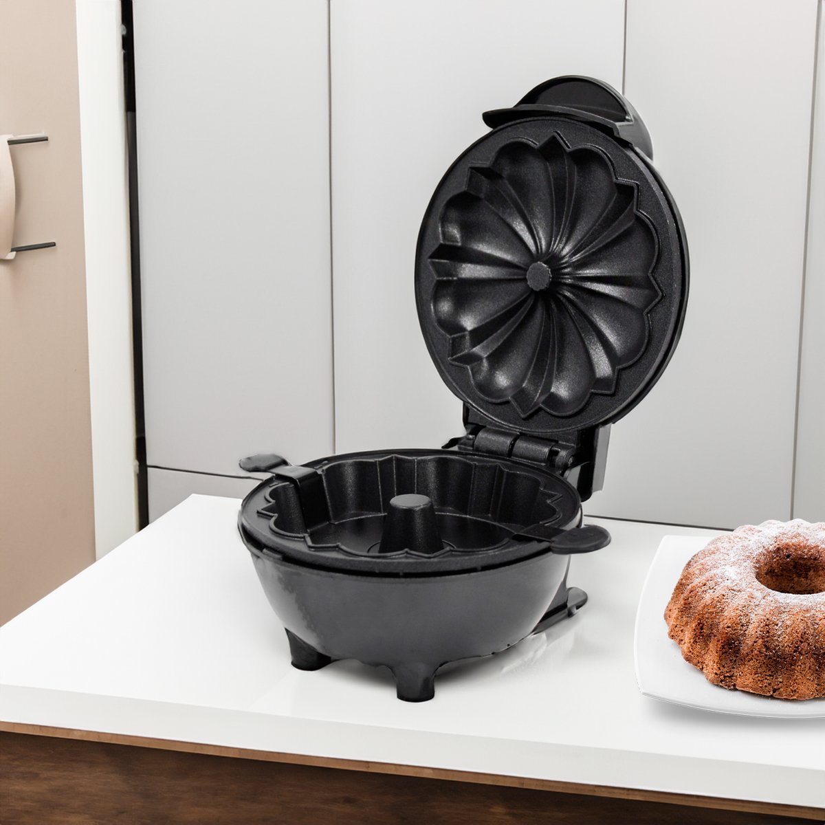 Mini Máquina Fazer Bolo - Portátil Cake Maker 110v:preto - 5