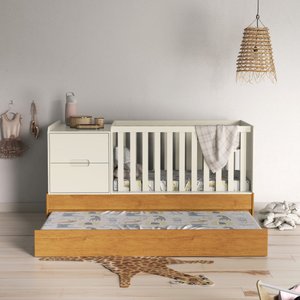Berço Multifuncional Formare Matic Off White/freijó