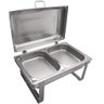 Rechaud Retangular Duplo 8l com 2 Cubas 1/2 Banho Maria Aço Inox Savoy Brinox - 2