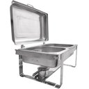 Ver imagem 5 de Rechaud Retangular Duplo 8l com 2 Cubas 1/2 Banho Maria Aço Inox Savoy Brinox