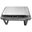 Ver imagem 4 de Rechaud Retangular Duplo 8l com 2 Cubas 1/2 Banho Maria Aço Inox Savoy Brinox