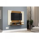 Ver imagem 4 de Painel para TV Bruma Nobre 50 Polegadas 120cm MDP Off White Freijó Ébano EJ Móveis