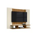 Ver imagem 2 de Painel para TV Bruma Nobre 50 Polegadas 120cm MDP Off White Freijó Ébano EJ Móveis