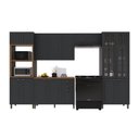 Ver imagem 2 de Armário Cozinha Modulada Completa Americana 100% MDF 350cm Provence Multimóveis Crink-CPL011