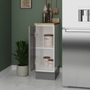 Ver imagem 4 de Balcão 1 Porta 30cm com Tampo Arizona CabeCasa MadeiraOriginals Cinza/Branco
