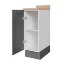 Ver mais imagens de Balcão 1 Porta 30cm com Tampo Arizona CabeCasa MadeiraOriginals Cinza/Branco