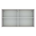 Ver imagem 5 de Armário Aéreo Multiuso 120cm 2 Portas Branco/cinza Agata Madesa Branco/cinza